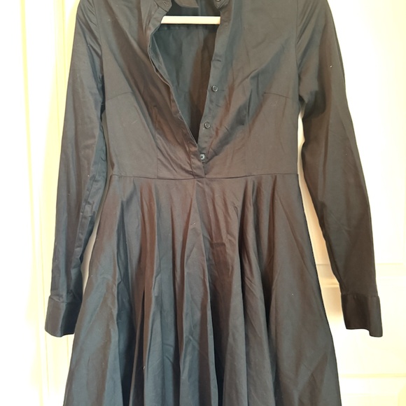 Express Mini Long Sleeved Shirt Dress Size 6 - Picture 1 of 7